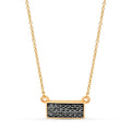 DG & Co Signature Black Diamond Pendant Pave Setting In 18K Rose Gold - DG & Co. Jewellery