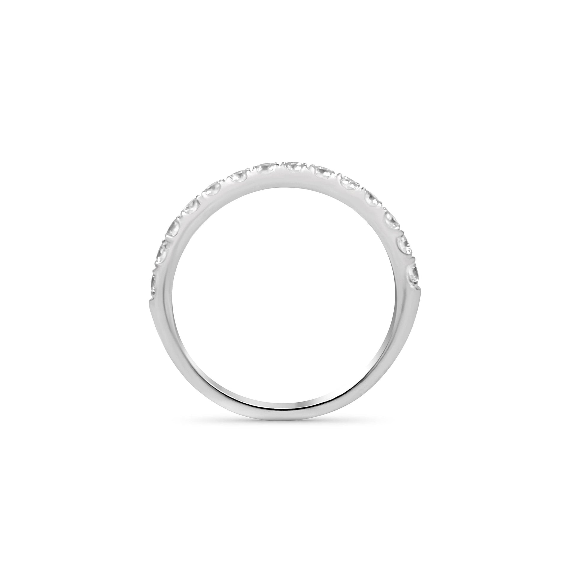 Ladies wedding Band Set in 18K White Gold - DG & Co. Jewellery