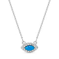 9K White Gold Diamond Evil Eye Necklace - DG & Co. Jewellery