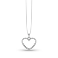 18 Karat white gold Diamond Heart Pendant - DG & Co. Jewellery