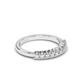 Oval Cut Share Prong Women wedding Ring In 18K White Gold - DG & Co. Jewellery