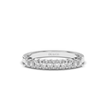 Oval Cut Share Prong Women wedding Ring In 18K White Gold - DG & Co. Jewellery