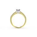 Princess Cut 4 Claw Setting Diamond Engagement Ring Channel Setting In 18K Yellow and White Gold - DG & Co. Jewellery