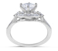 1.00CT Vintage Style Halo Diamond Engagement Ring Milgrain Setting In 18 Karat White Gold - DG & Co. Jewellery