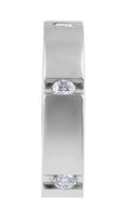 18 Karat White Gold Diamond Wedding Band in 3.3MM Thickness - DG & Co. Jewellery