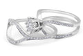 Cluster Diamond Engagement Ring 18 Karat White Gold - DG & Co. Jewellery