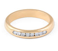 Half Round Channel Set 8 Stones Diamond Wedding Band 18 Karat Yellow Gold - DG & Co. Jewellery