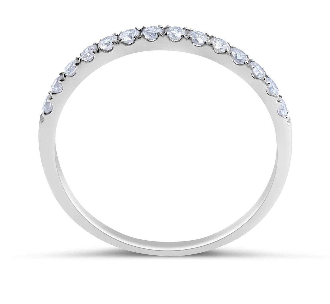 18 Karat White Gold Classic diamond wedding band - DG & Co. Jewellery