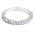 Diamond Wedding Band Vintage Style Milgrain and Share Prong Setting In 18K White gold - DG & Co. Jewellery