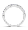Diamond Wedding Band Vintage Style Milgrain and Share Prong Setting In 18K White gold - DG & Co. Jewellery