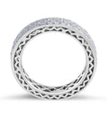 Anniversary 3 Row Full Setting Diamond Wedding Band In Micro Pave Setting - DG & Co. Jewellery
