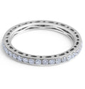 Eternity Wedding Band All Around Diamond Pave Setting In 18K White Gold - DG & Co. Jewellery