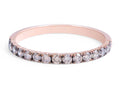 Cognac Diamonds Pave Setting Diamond Wedding Band In 18K Rose Gold - DG & Co. Jewellery