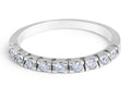 9 Stones Classic Diamond Wedding Band Claw Setting In 18K White Gold - DG & Co. Jewellery