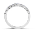 9 Stones Classic Diamond Wedding Band Claw Setting In 18K White Gold - DG & Co. Jewellery