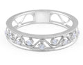 Vintage Style Milgrain Share Prong Setting Diamond Wedding Band In 18 Karat White Gold - DG & Co. Jewellery