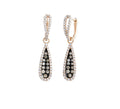 18 Karat Rose Gold Hanging Cognac Diamonds Earrings - DG & Co. Jewellery