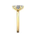 Marquise Cut Solitaire 6 claw setting Diamond Engagement Ring In a Plain Band - 18K Yellow - DG & Co. Jewellery