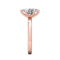 Marquise Cut Solitaire 6 claw setting Diamond Engagement Ring In a Plain Band - 18K Rose - DG & Co. Jewellery
