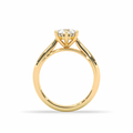 1.00CT IGI Certified Lab Grown Solitaire Diamond Engagement Ring 6 Claw Setting with Tapered Band in 18K Yellow Gold - DG & Co. Jewellery