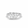 3.00CT Lab Grown Radiant Pear Cut Toi Et Moi Diamond Engagement Ring - Platinum - DG & Co. Jewellery
