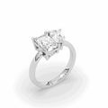 3.00CT Lab Grown Radiant Pear Cut Toi Et Moi Diamond Engagement Ring - Platinum - DG & Co. Jewellery