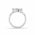 3.00CT Lab Grown Radiant Pear Cut Toi Et Moi Diamond Engagement Ring - Platinum - DG & Co. Jewellery