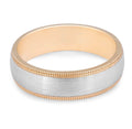 18 Karat Two-tone Gents Wedding Ring - DG & Co. Jewellery