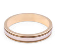 18 Karat 2-Tone Gents Wedding Ring with Milgrain Details High Polish Finish - DG & Co. Jewellery