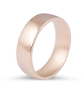 5.00MM Gents Wedding Band with slightly rounded shape-9K Rose - DG & Co. Jewellery