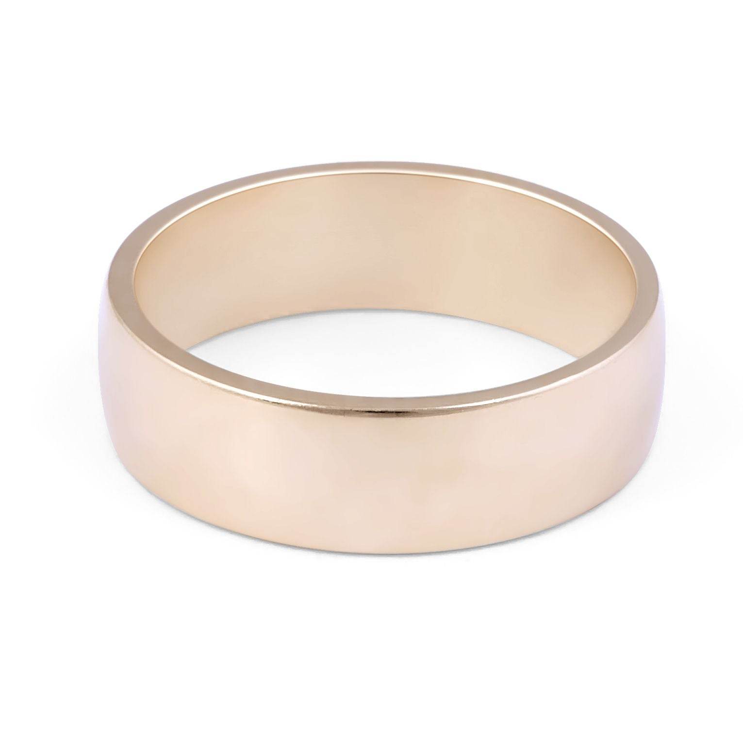 5.00MM Gents Wedding Band with slightly rounded shape-9K Rose - DG & Co. Jewellery