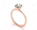 Round Cut Solitaire Four Claws Diamond Ring in 18K Rose - DG & Co. Jewellery
