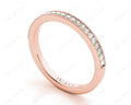 Diamond Wedding Band with Milgrain Setting Stones - 18K Rose - DG & Co. Jewellery