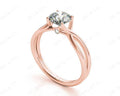 Round Cut Diamond Solitaire Ring claw set - 18K Rose - DG & Co. Jewellery
