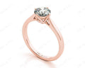Art Deco Solitaire Round Cut Four Claw Diamond Ring - 18K Rose - DG & Co. Jewellery