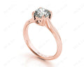 Cushion Cut Classic Four Claws Diamond Engagement Ring - 18K Rose - DG & Co. Jewellery