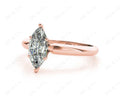 Marquise Cut Classic Six Claw Diamond Engagement Solitaire Ring - 18K Rose - DG & Co. Jewellery