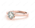 Round Cut Classic Six Claws Diamond Solitaire Ring - 18K Rose - DG & Co. Jewellery