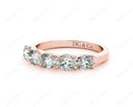 Diamond Wedding Band with Pave Setting Stones - 18K Rose - DG & Co. Jewellery