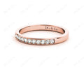 Wedding Diamond Ring with Grain Setting in 18K Rose - DG & Co. Jewellery