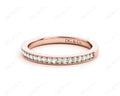 Diamond Wedding Band with Milgrain Setting Stones - 18K Rose - DG & Co. Jewellery