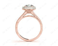 Vintage Style Double Halo Round Cut Diamond Engagement Ring With Claw Set Centre Stone - 18K Rose - DG & Co. Jewellery