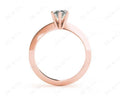 Marquise cut diamond classic engagement ring in six claw setting - 18K Rose - DG & Co. Jewellery