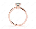 Princess Cut Diamond Engagement Ring with Claw set centre stone in 18K Rose - DG & Co. Jewellery