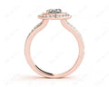 Oval Cut Double Halo Diamond Engagement ring - 18K Rose - DG & Co. Jewellery