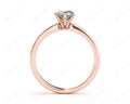 Pear Cut Diamond Engagement ring with six claws centre stone in 18K Rose - DG & Co. Jewellery