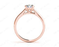 Round Cut Diamond Engagement Claw Set Solitaire Ring - 18K Rose - DG & Co. Jewellery
