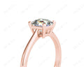 Asscher Cut Classic Four Claws Diamond Engagement Solitaire Ring in 18K Rose - DG & Co. Jewellery