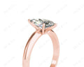 Marquise Cut Classic Six Claw Diamond Engagement Solitaire Ring - 18K Rose - DG & Co. Jewellery