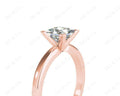 Princess Cut Diamond Engagement Ring with Claw set centre stone in 18K Rose - DG & Co. Jewellery